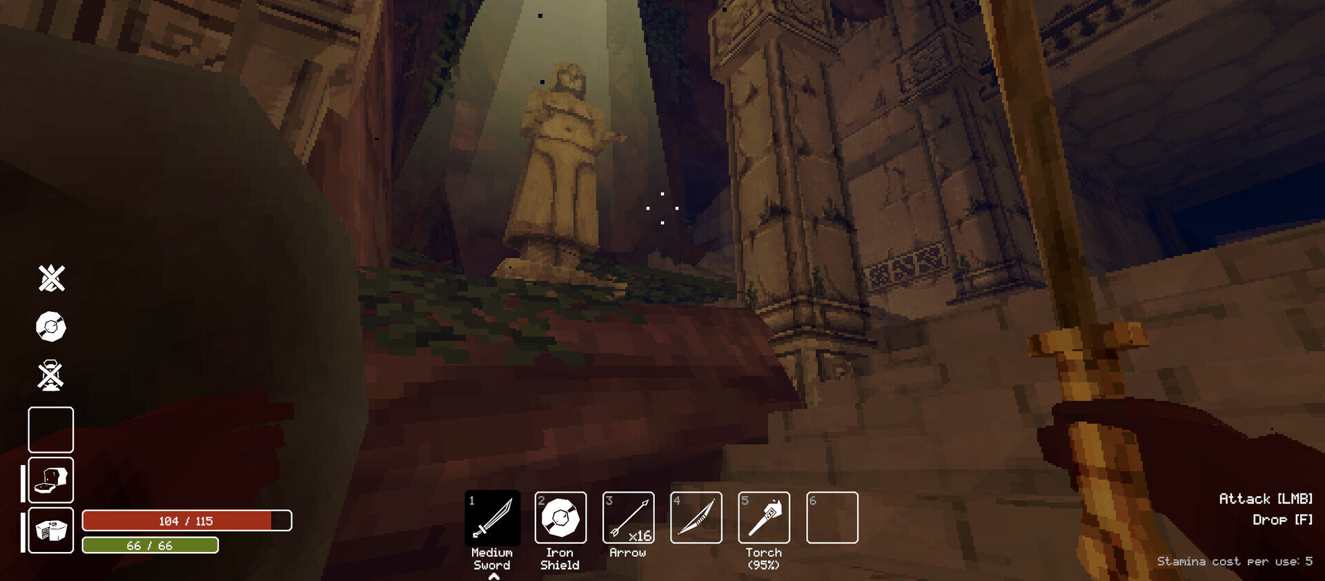 Deep Dish Dungeon, in-game