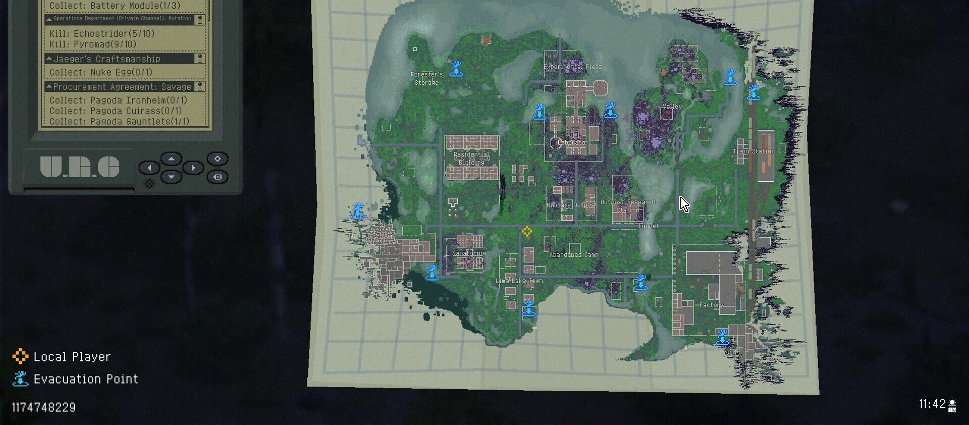 No Such Place, in-game